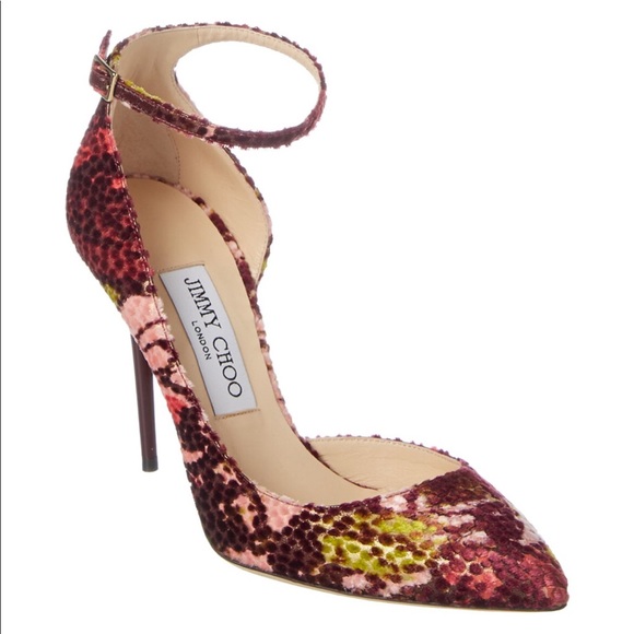 Jimmy Choo Shoes - 🔥NIB Jimmy Choo Suede Multicolor Ankle Strap Heel